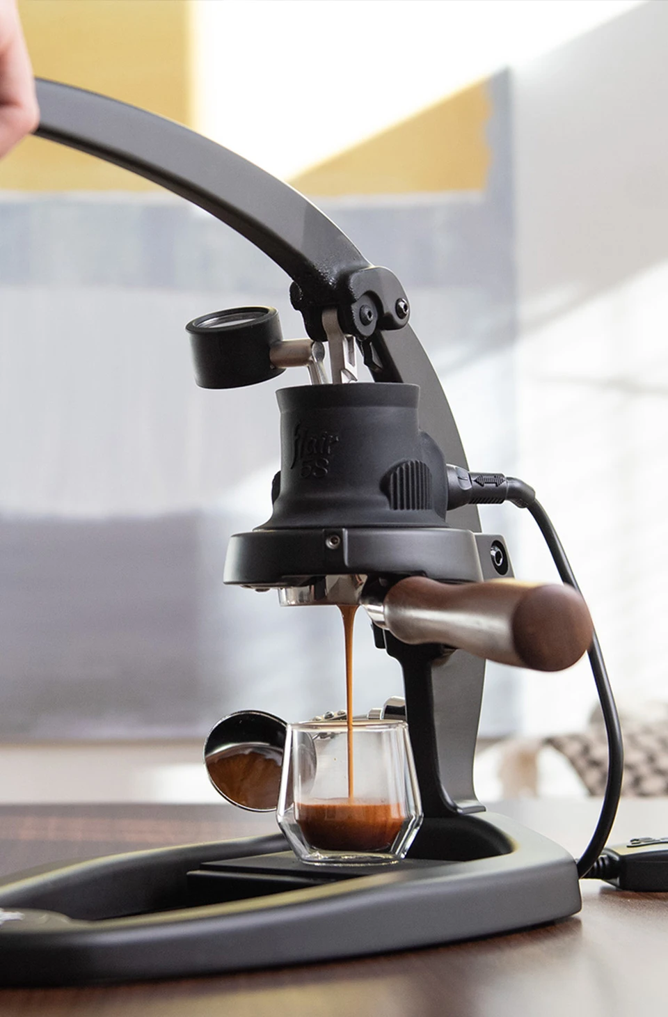 Cafetera espresso manual Flair 58+, una máquina para un flujo de trabajo de barista profesional. 